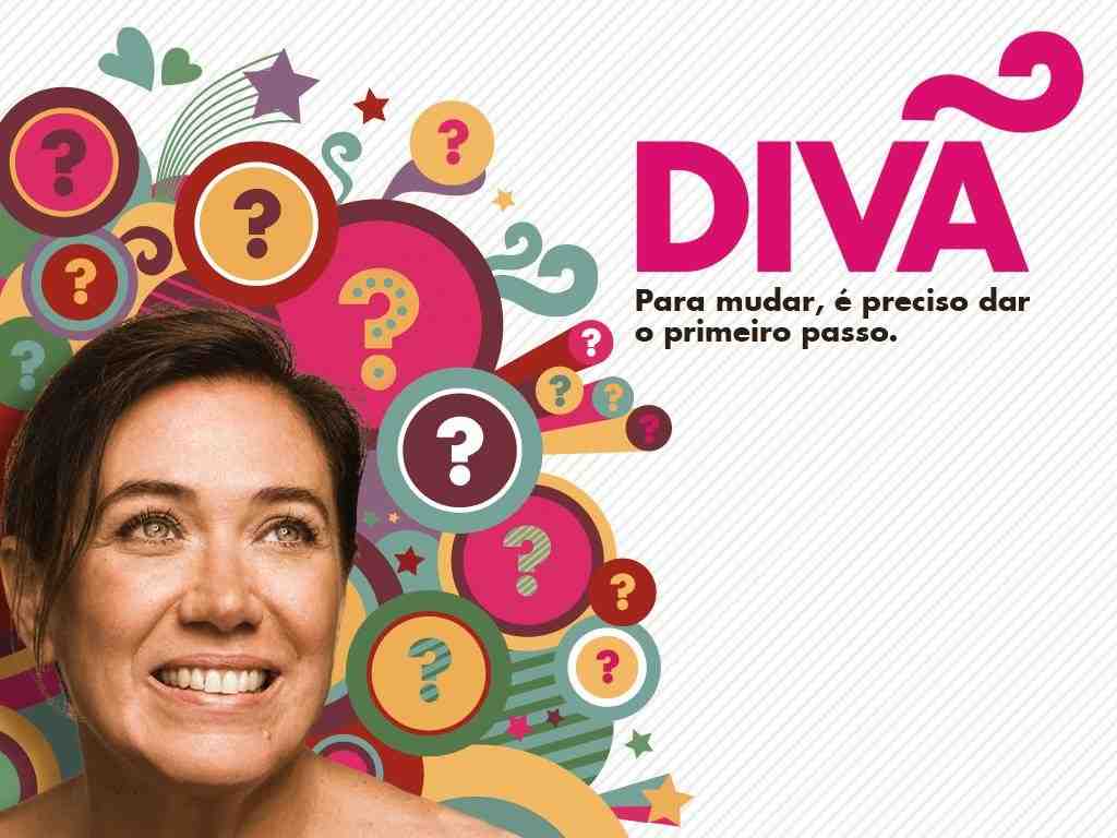 Lilia Cabral em anúncio da série Divã