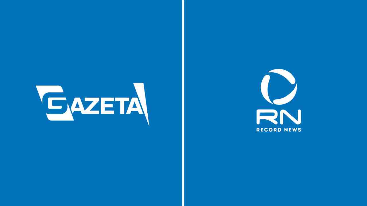 Logo da TV Gazeta e logo da Record News