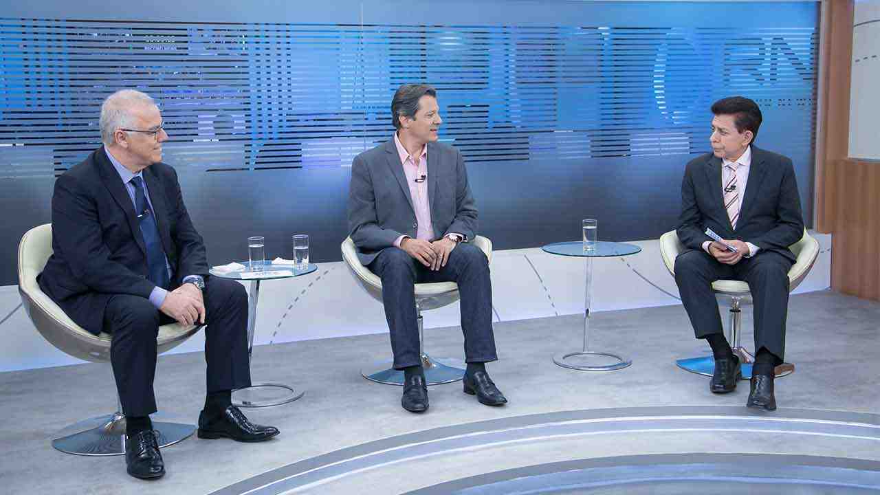 Domingos Fraga na sabatina dos condidatos à vice-presidência na Record News