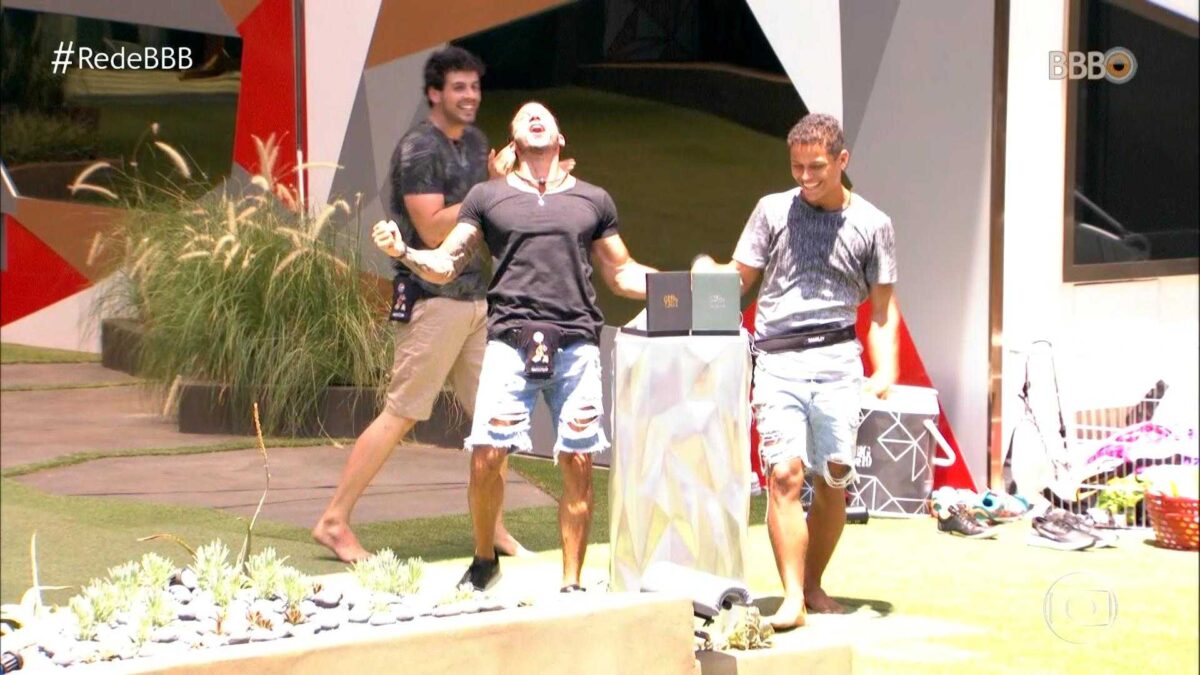 Gustavo e Danrley vencem a primeira prova do BBB 19