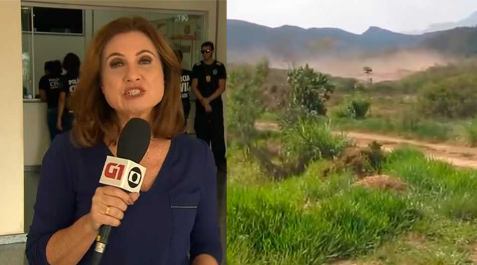 Repórter Isabela Scalabrini e o vídeo antigo exibido pela Globo