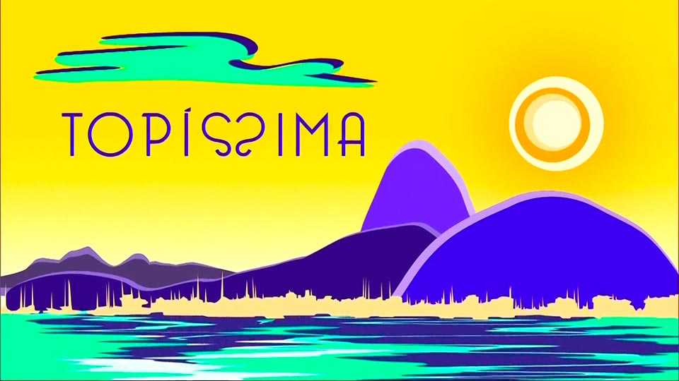 Logo oficial da novela Topíssima