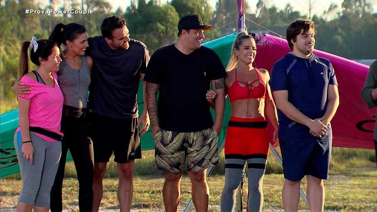 Camila, Mariana, Daniel,Braga, Taty e Lucas foram a DR desta semana no Power Couple Brasil 4