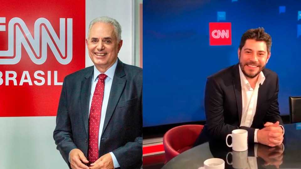 William Waack e Evaristo Costa s CNN Brasil