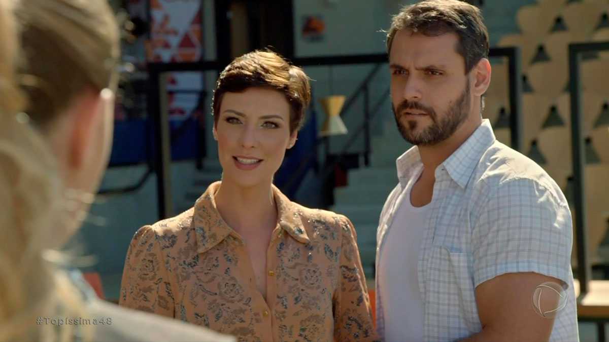 Sophia e Antonio em cena de Topíssima