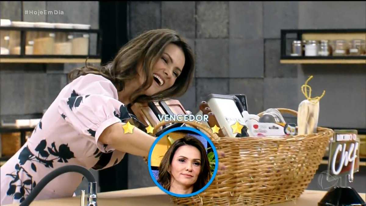 Suzana Alves ganha o Bancando o Chef do Hoje em Dia