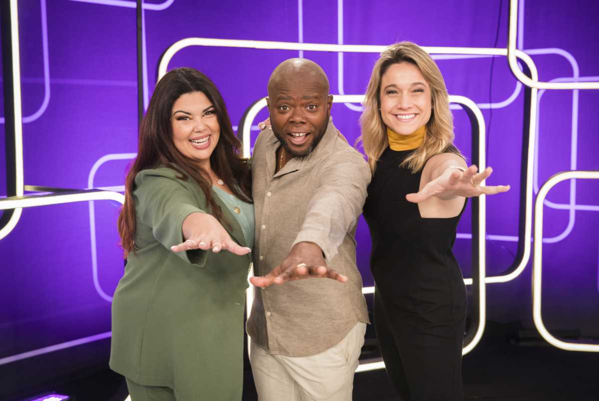 Fabiana Karla, Érico Brás e Fernanda Gentil apresentam o Se Joga