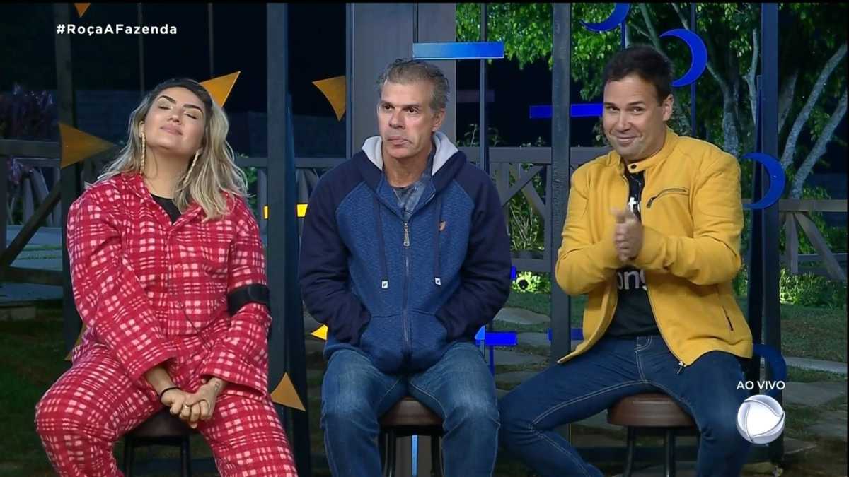 Thayse, Túlio e Viny estão na roça