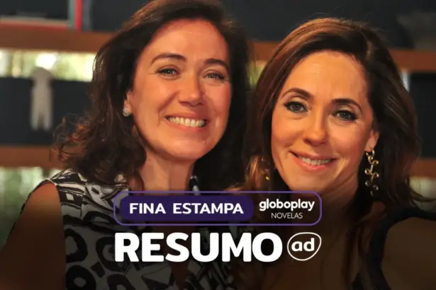 Arte do resumo de Fina Estampa com Griselda e Tereza Cristina