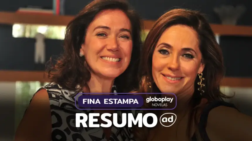 Arte do resumo de Fina Estampa com Griselda e Tereza Cristina
