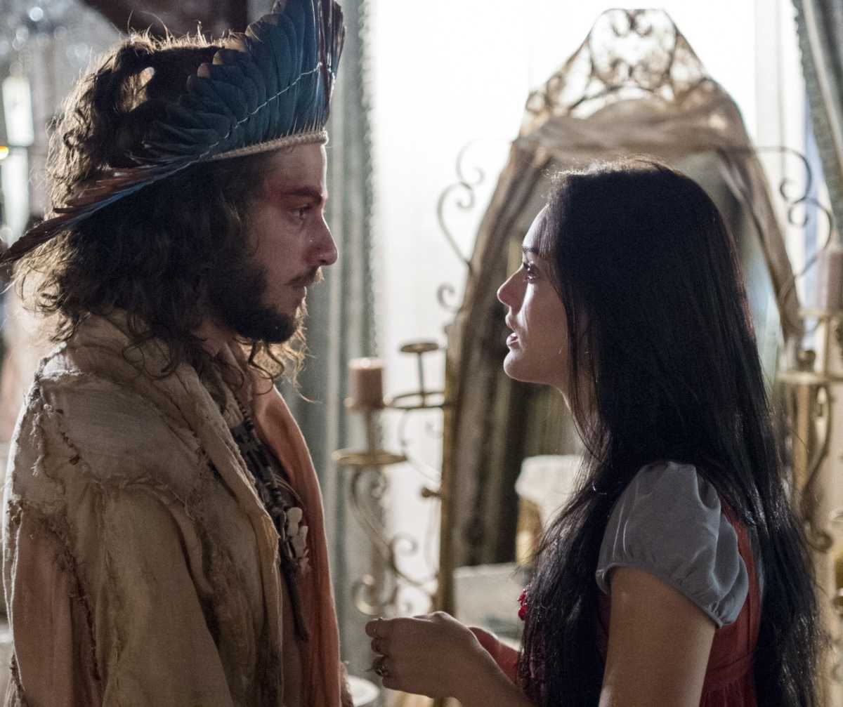 Joaquim e Anna em cena da novela Novo Mundo