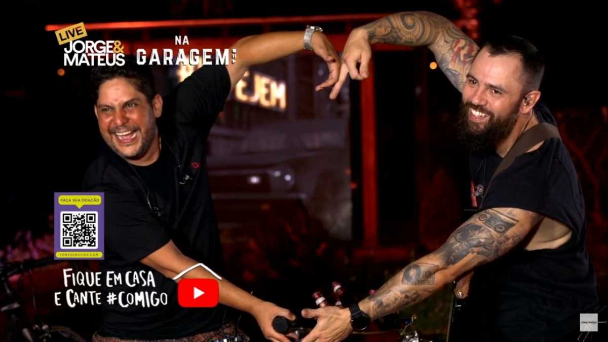 Live de Jorge & Mateus no YouTube