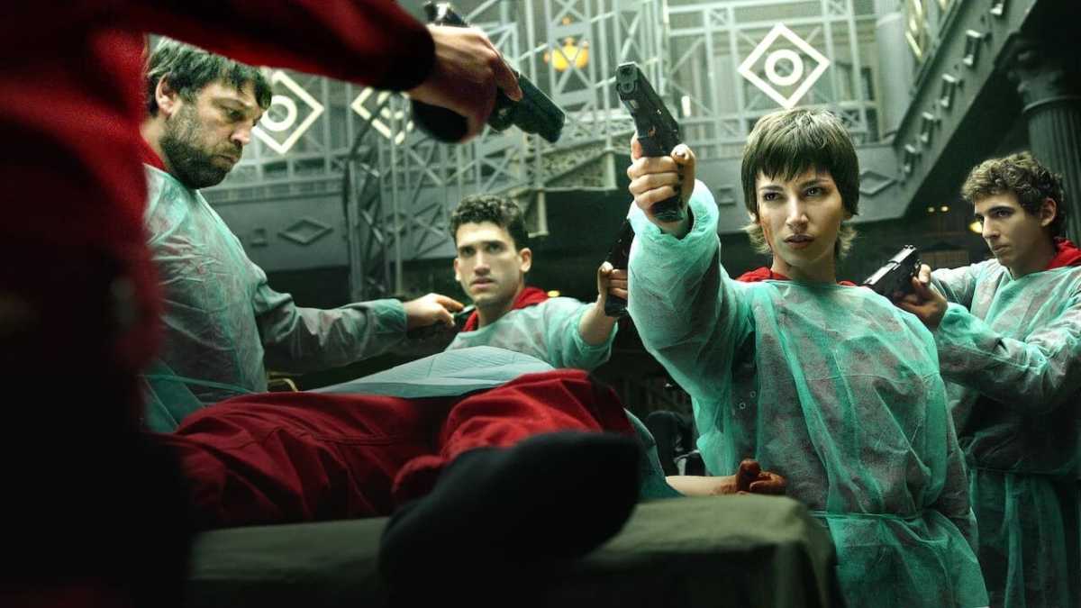Cena da quarta parte de La Casa de Papel