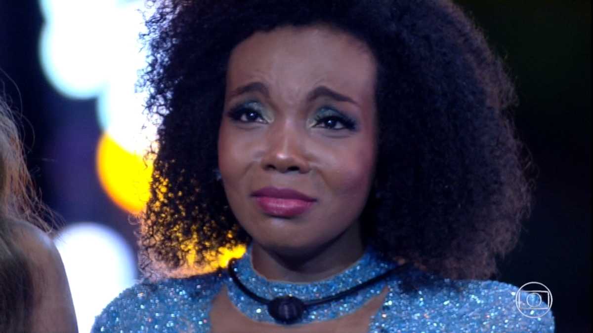 Thelma chorando na final do BBB 20