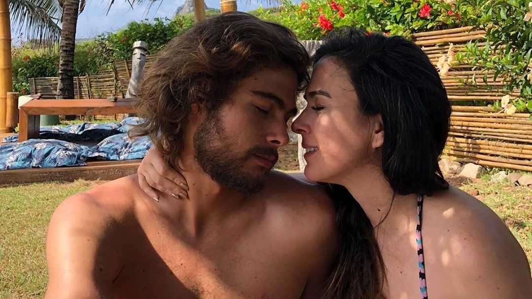 Tata Werneck e Rafael Vitti em um clique carinhoso