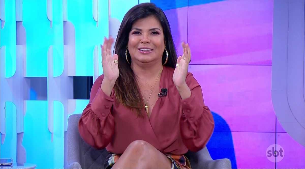 Mara Maravilha na estreia do Triturando do SBT