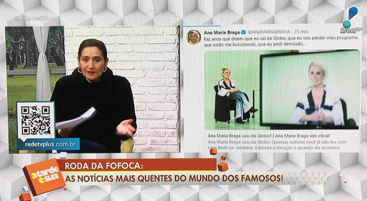 Sonia Abrao se irrita com Ana Maria Braga
