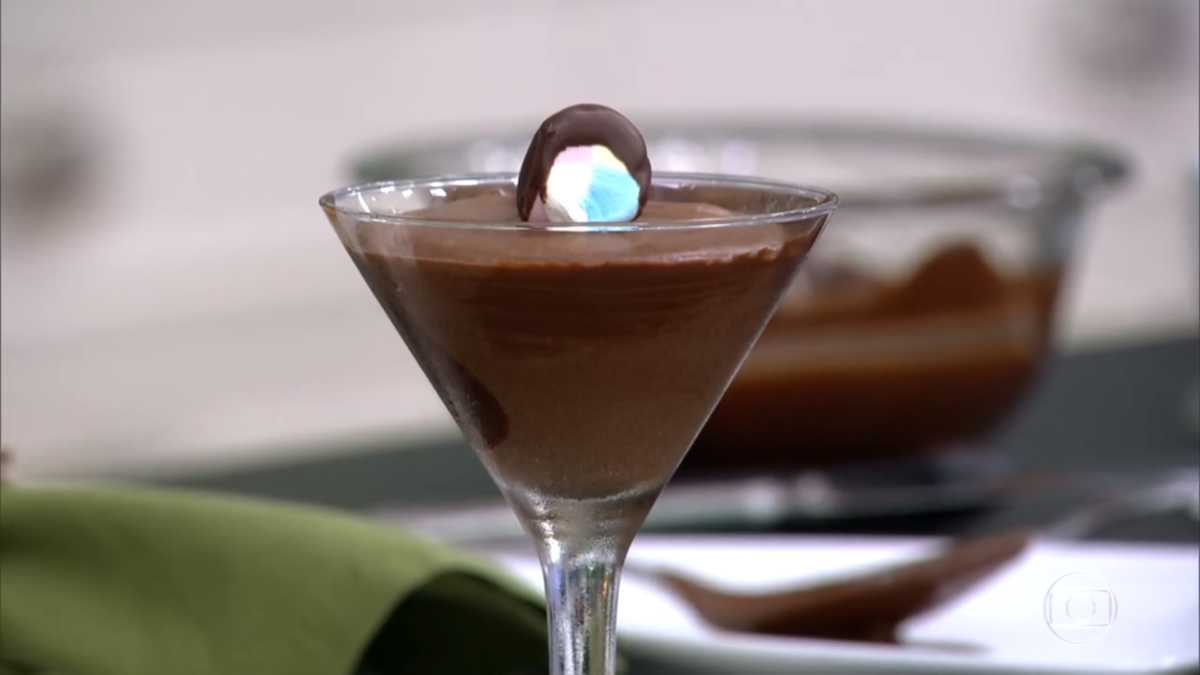 Mousse de Chocolate com Marshmallow da Ana Maria Braga