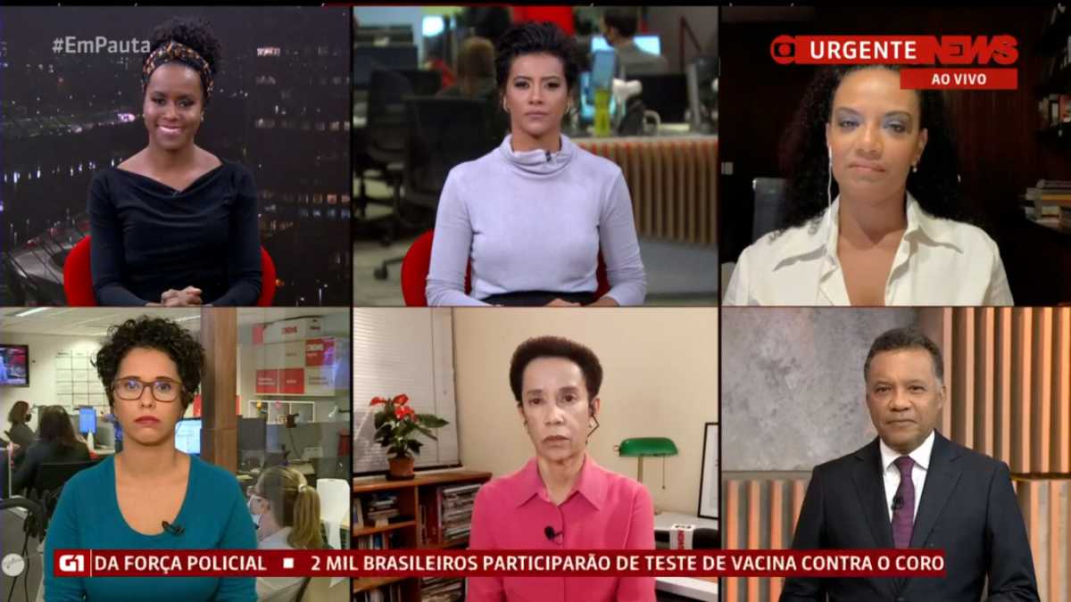Painel do Em Pauta com jornalistas negros