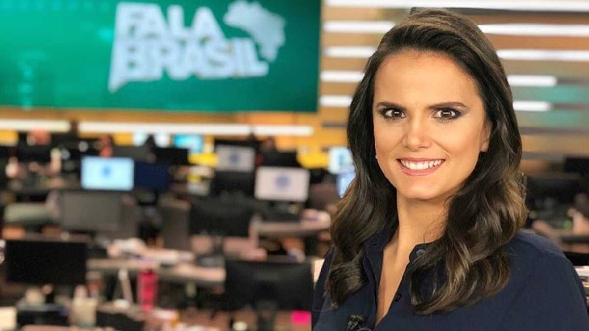 Roberta Piza apresentando o Fala Brasil