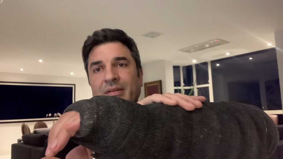 Edu Guedes pós cirurgia