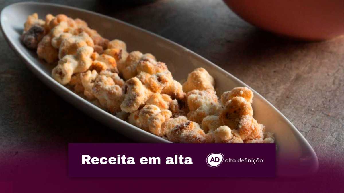 Pipoca doce com leite em pó
