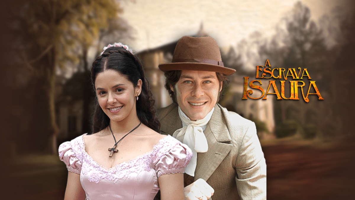 Isaura e Álvaro, vividos por Bianca Rinaldi e Theo Becker