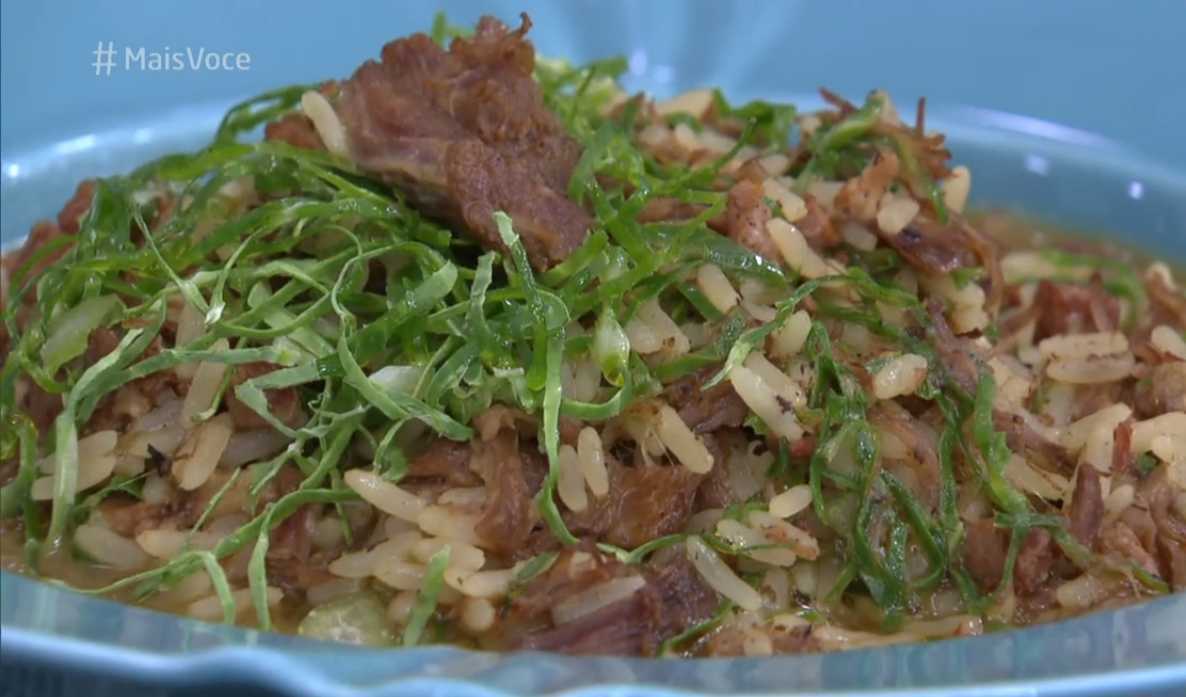Receita Arroz Caldoso da Ana Maria Braga