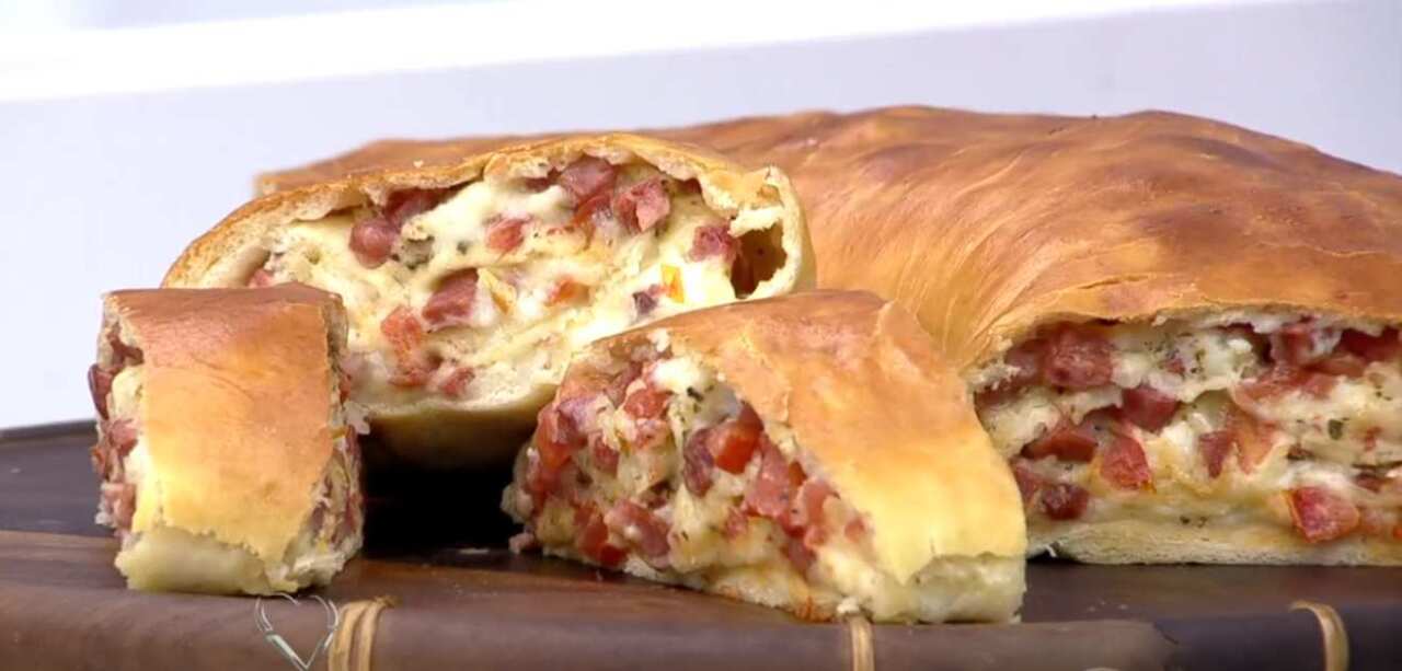 Pão de Linguiça Calabresa da Ana Maria Braga