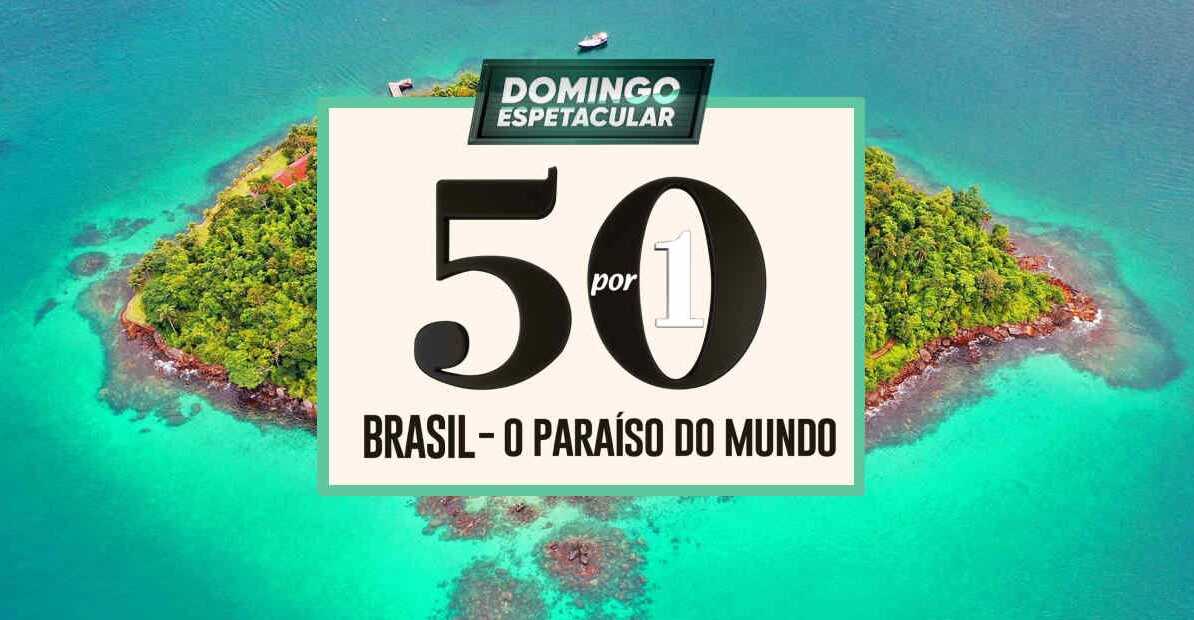 Logo do quadro 50 por 1 do Domingo Espetacular