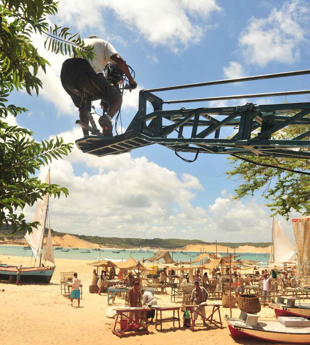 Bastidores das gravações da novela Flor do Caribe em Baía Formosa