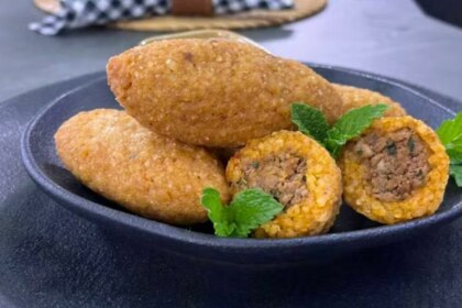 Quibe de arroz em trecho de receita no Mais Você