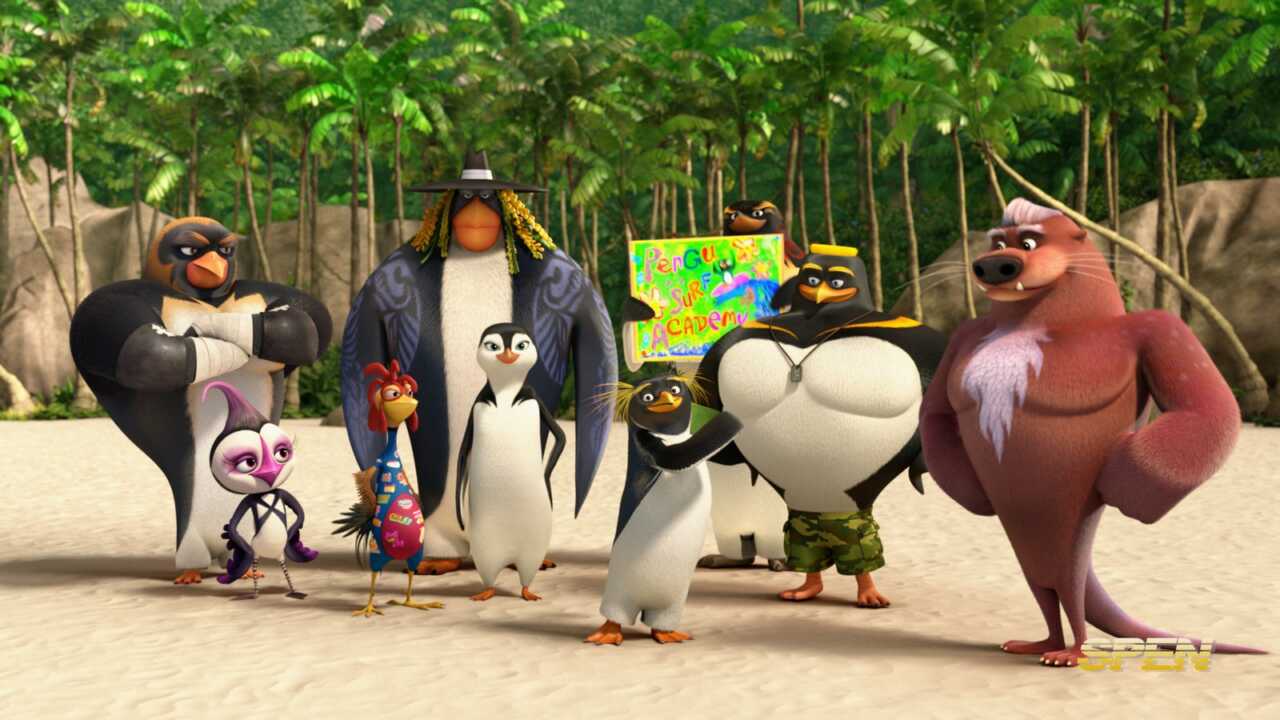Cena do filme de animação Tá Dando Onda 2 exibido no Cine Maior deste domingo