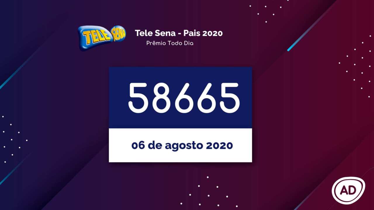 Resultado da Tele Sena de Pais 2020 Prêmio Todo Dia 06/08