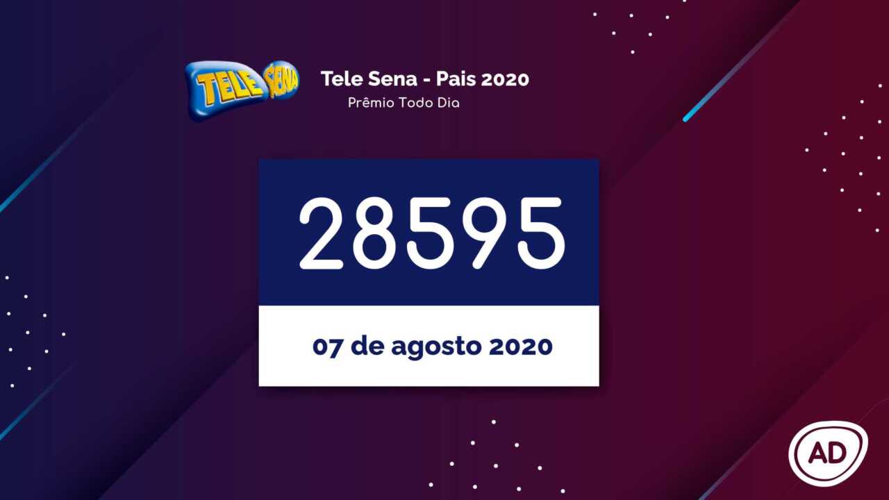 Resultado da Tele Sena de Pais 2020 Prêmio Todo Dia 07/08