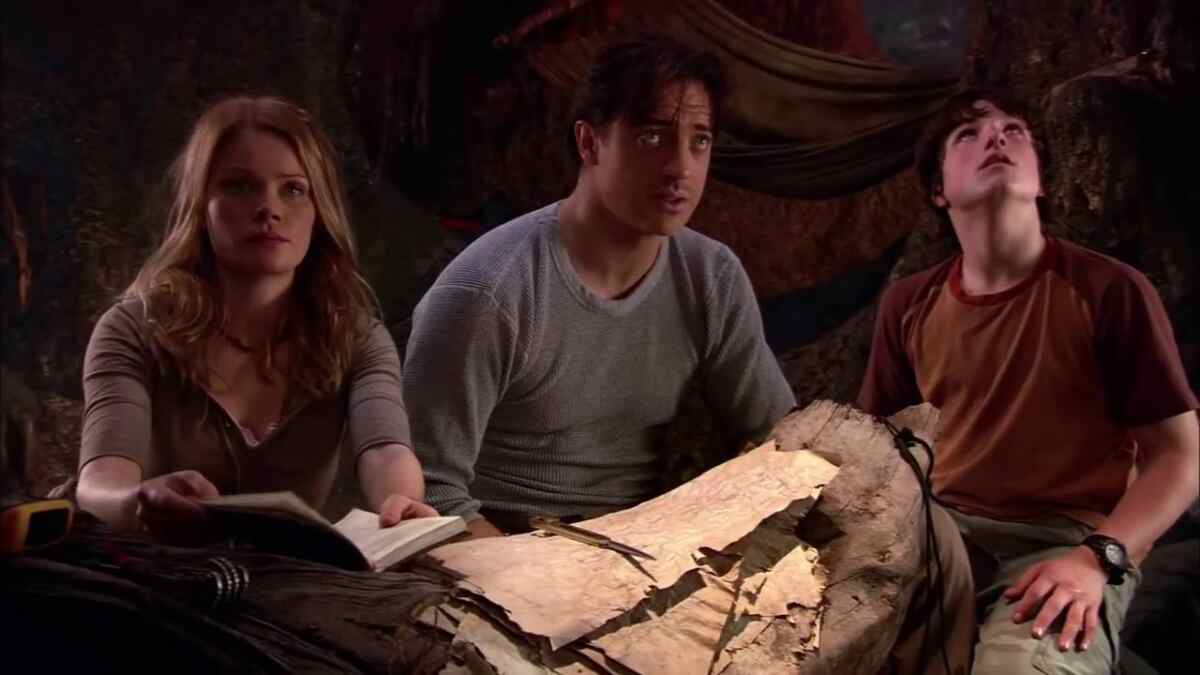 Cena do filme Viagem ao Centro da Terra exibido na Sessão da Tarde pela Globo