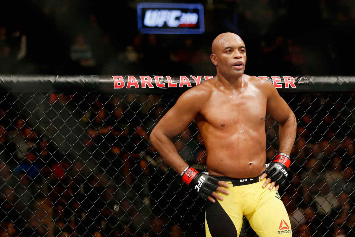 Anderson Silva durante uma luta do UFC