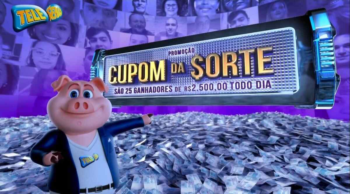 Cupom da Sorte da Tele Sena de 29º Aniversário
