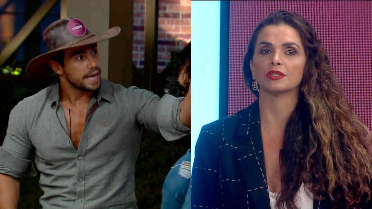 Mariano e Luiza na formação da sexta da roça