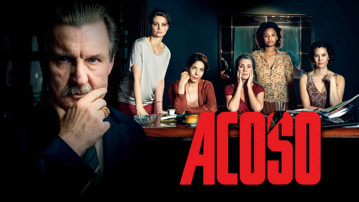 Capa da série Acoso/Assédio no canal 1 da Colômbia