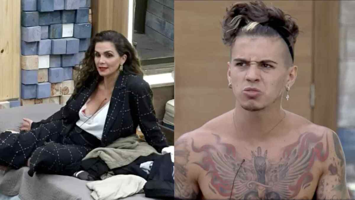 Luiza Ambiel e Biel conversam sobre causarem punições em A Fazenda 12