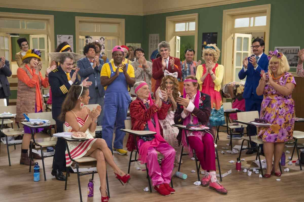 Elenco da Escollinha do Professor Raimundo da TV Globo l Imagem: Reprodução/TV Globo