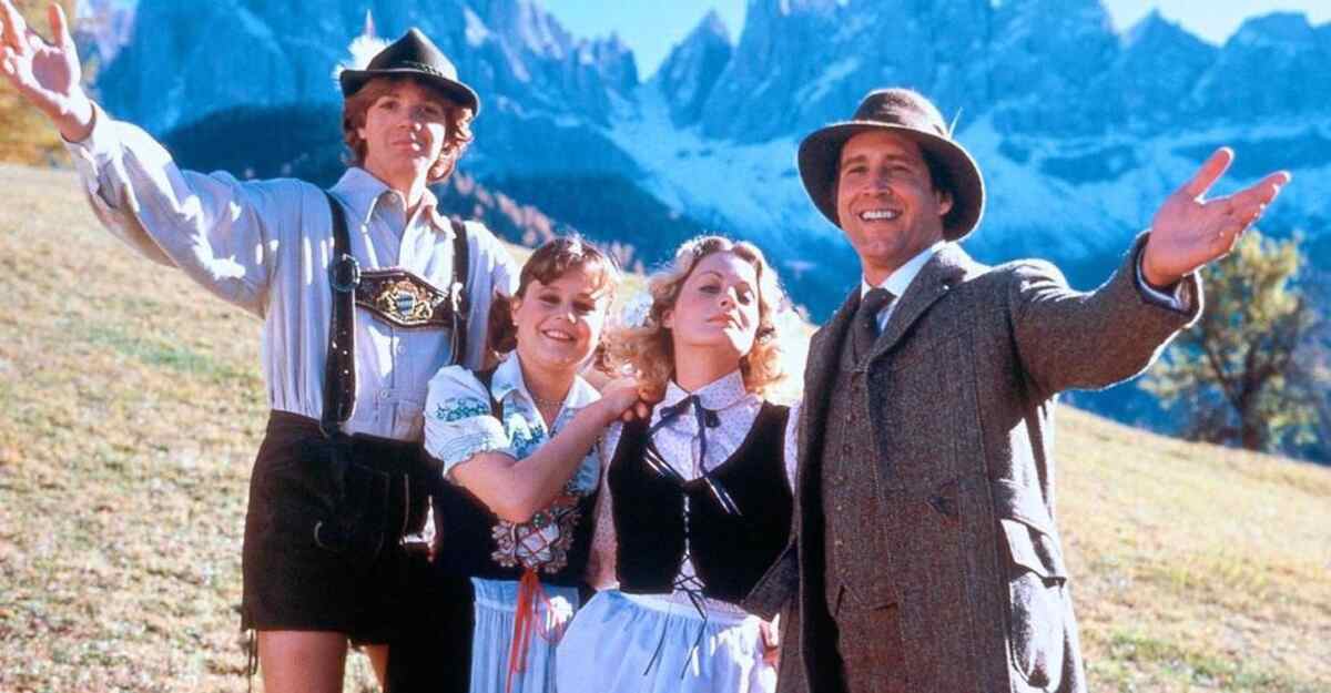 Cena do filme Férias Frustradas na Europa, exibido pelo SBT na Tela de Sucessos