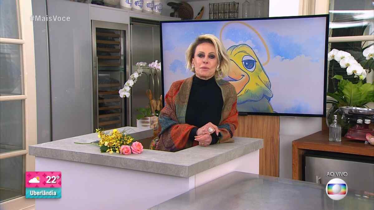 Ana Maria Braga chora durante homenagem a Tom Veiga, o Louro José