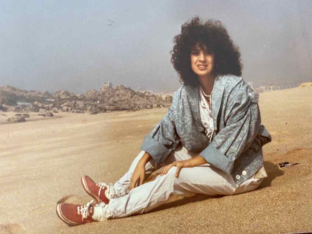 Christina Lemos com 20 anos
