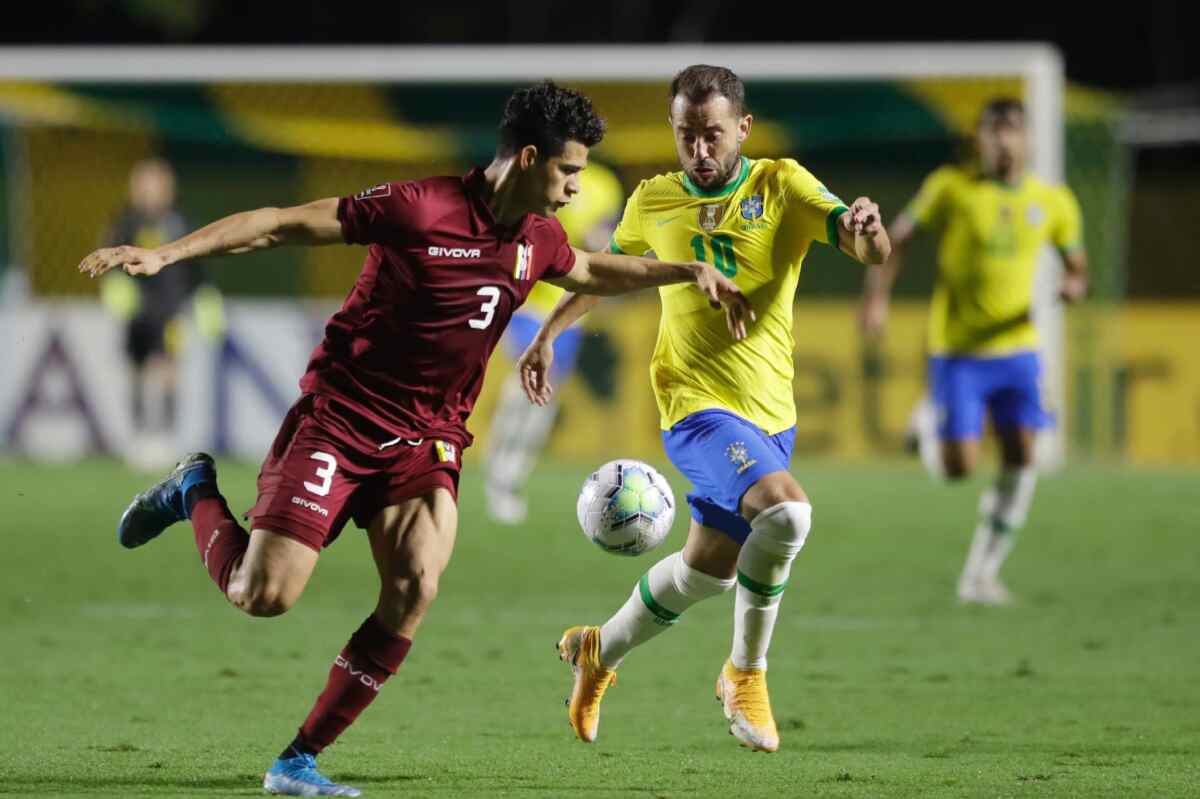 Jogador Everton Ribeiro durante a partida entre Brasil x Venezuela