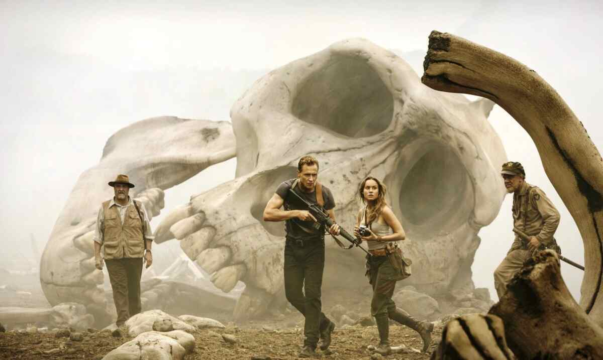Cena do filme Kong: A Ilha Da Caveira, exibido pela Globo no Campeões de Bilheteria