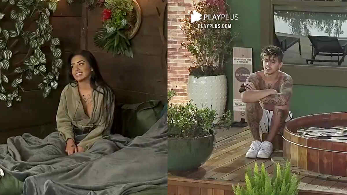 Mirella na casa da árvore e Biel no ofurô