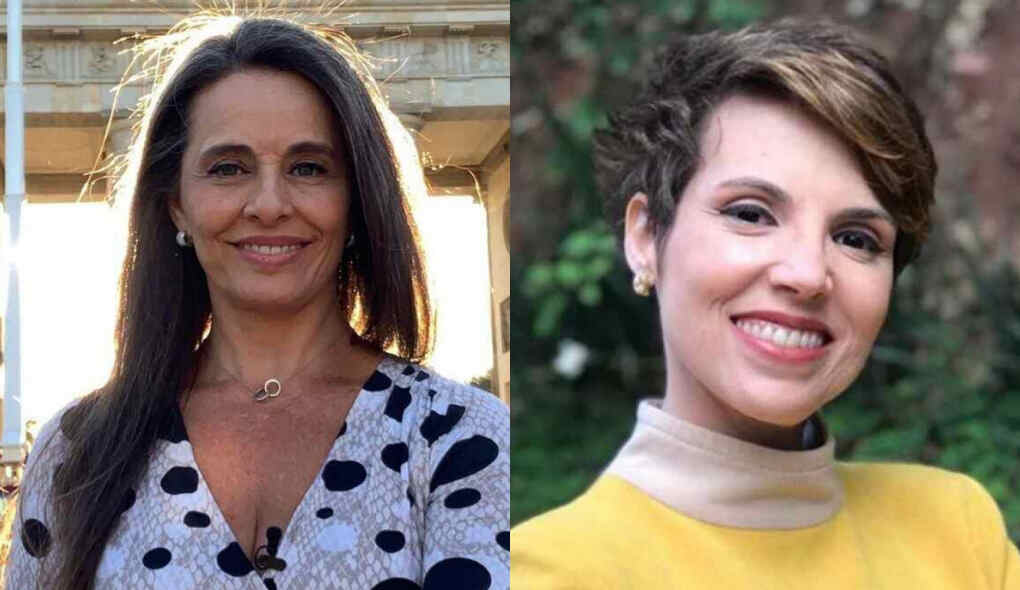 Carla Vilhena e Glória Vanique em uma montagem.
