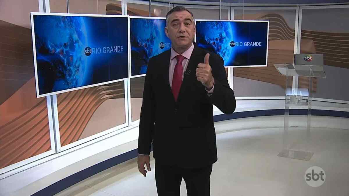 André Haar apresentando o SBT Rio Grande
